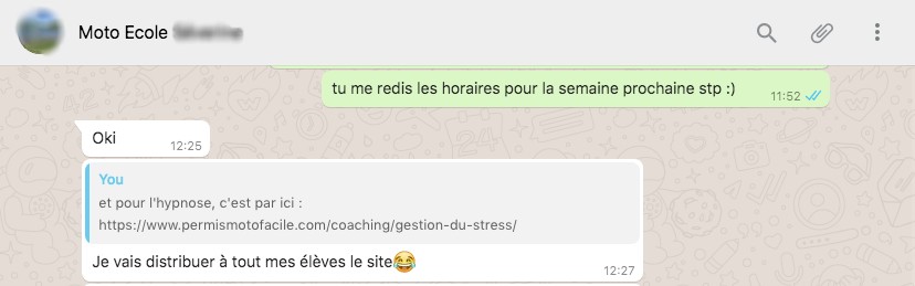 stress permis moto